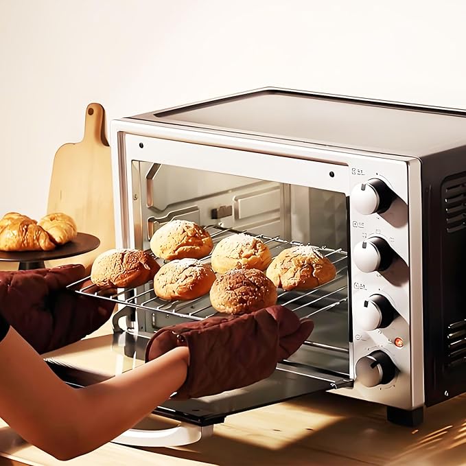 2Pack Adjustable Extendable Oven Rack, Wire Racks, Universal Telescopic Oven Cooker Shelf Rack For Whirlpool Frigidaire GE Kenmore Ovens. Adjusts from 14.5 Inches - 25.5 Inches Wide.