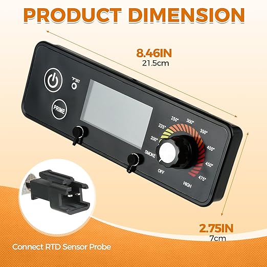 Digital Thermostat Controller Broad Kit Replacement Part AC03P9, PB1100PS1-A003 for Pit BOSS Wood Pellet Grill Smokers PB440D2, PB850G, PB550G, PB820, PB1150G, Pro1100 with LCD Display