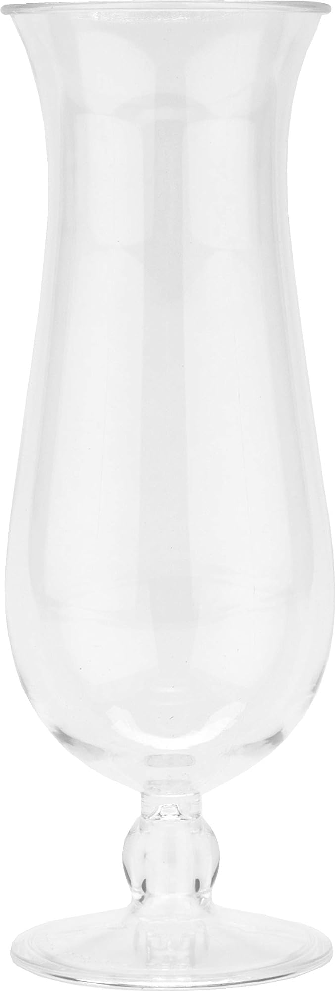 GET HUR-20-CL-EC Cheers - Break-Resistant Plastic Hurricane Glasses, 20 Ounce, 4 Pack, Clear