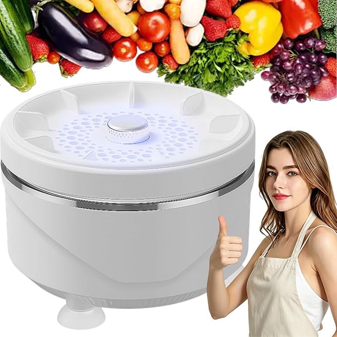 2026 New Fruit and Vegetable Cleaner, Produce Cleaner Device Waterproof Fruit and Vegetable Purifier Clean Produce with Titanium Electrolysis Purification for Home Kitchen (1Set)