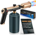 Propane Torch Gun With One-Touch Max Fire, Adjustable Kitchen Torch, Powerful Propane Torch With Many Safety Features(Tank Not Included)