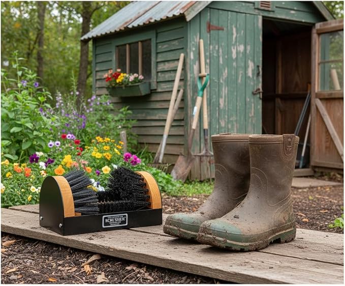 The Original Scrusher Boot & Shoe Cleaner, Durable Weather Resistant Outdoor Shoe Brush