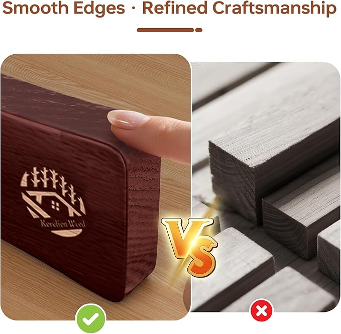 Magnetic Knife Strip, Magnetic Knife Holder for Wall 16 Inch, Solid Oak Wood Knife Magnetic Strip with N52 Super Strong Magnets, Wooden Knife Bar, Knife Holder Organizer for Kitchen Knives, Tools