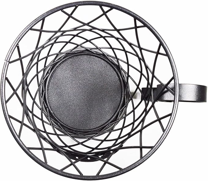 Coffee Pod Holder Mug Shape Multi Use K Cup Holder Coffee Station organizer Storage Wire Basket Food Storage for Counter Coffee Bar Black
