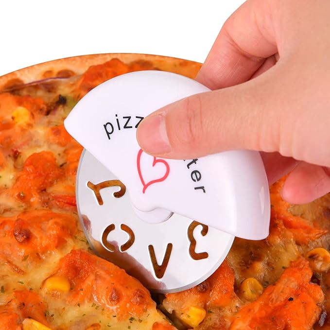 12 slice Pizza Cutter suitable for wedding gifts love used for baby showers and wedding gifts, bridal shower party gifts, souvenirs or decorations