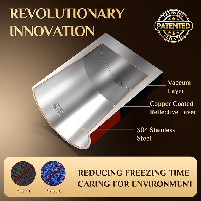Clear Ice Cube Maker - 2.5" Ball - Stainless Steel Clear Ice Maker - Compact Design - for Whiskey, Cocktails, Bourbon - 2 PACK