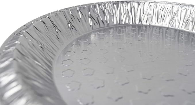 Fig & Leaf (60 Pack) Premium 9-Inch Pie Pans l Disposable Aluminum Foil l Heavy-Duty l Tin Plates for Tart Quiche Pies
