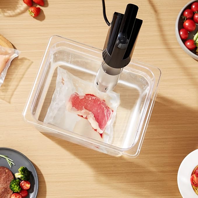 VEVOR Sous Vide Precision Cooker, 1100W Sous-Vide Cooking Machine, Immersion Circulator with LED Digital Display, Secure Clamp Design, Temperature & Timer Control, Professional Sous Vide Cooker