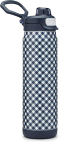ZULU Powerfill Pro 24oz Stainless Steel Water Bottle - Checkmate Navy