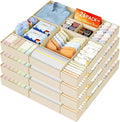 DIMJ Drawer Organizer Clothes, 26 Pack Dresser Organizer, Foldable Closet Organizers and Storage, Fabric Dresser Bins, Drawer Dividers for Nursery, Baby Clothes, Underwears, Sock,Beige