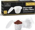 Pro Mael Disposable K Cup Coffee Filters with Lid, Coffee Filter Paper for Keurig Brewers Single Serve 1.0 and 2.0, Use with Resusable K Cup Pods, White (200 Count)