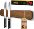 Swaitee Magnetic Knife Holder for Wall, 12 Inch Acacia Wood Magnetic Knife Strip, Kitchen Storage Organizer, Fridge Side Mount, Housewarming Gifts for New Home