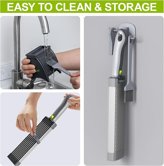 Fresh meat slicer, adjustable thickness, 2 or 4 mm, 17-in-1 stainless steel manual meat slicer, Cleaver Knife,Meat Cleavers can be Sliced, Striped, Diced, for salmon chicken breast beef pork
