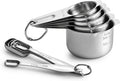 Spring Chef Stainless Steel Measuring Cups and Spoons Set of 10, Nesting Kitchen Metal Measuring Cups and Spoons Set for Dry and Liquid Ingredients, Perfect for Cooking & Baking