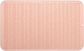 MicoYang Silicone Dish Drying Mat for Multiple Usage,Easy clean,Eco-friendly,Heat-resistant Silicone Mat for Kitchen Counter or Sink,Refrigerator or Drawer Liner Pink 3XL 28 inches x 18 inches