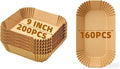 160PCS Loaf Pan Liners 9x5 Inch+200PCS Air Fryer Liners Disposable 9 Inch