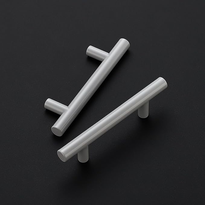 Ravinte 35 Pack | 5 Inch Cabinet Pulls Grey Stainless Steel Kitchen Drawer Pulls Cabinet Handles 5 InchLength, 3 Inch Hole Center