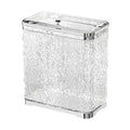 Bathroom Trash Can, Kitchen Hanging Trash Can Wastebasket Portable with Lid Small Over Cabinet Door Garbage Bin Waste Basket for Bathroom Kitchen(Argent)