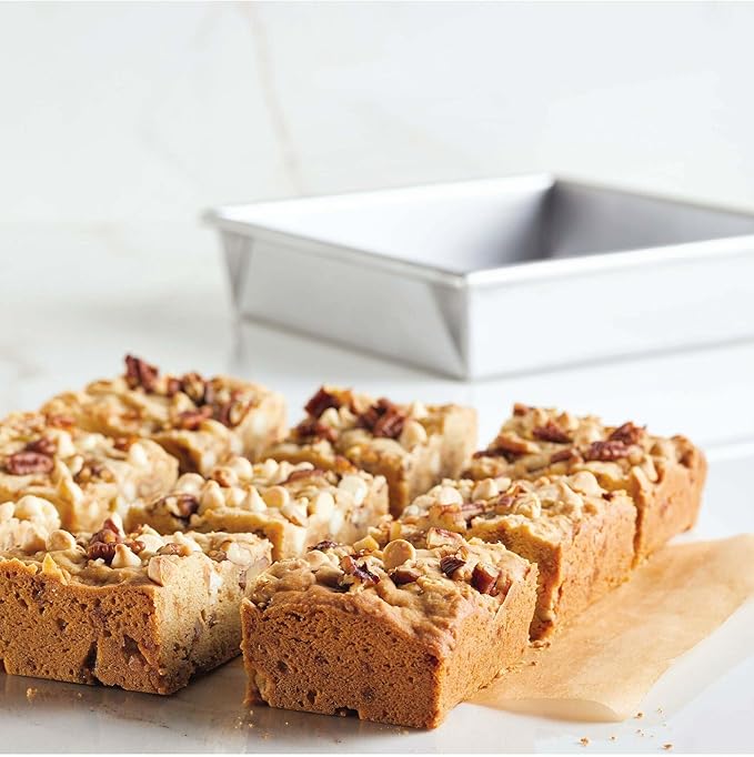 Anolon Pro-Bake Aluminized Steel Baking Cake Pan, Square, 9 Inch - Silver