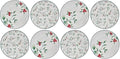 Pfaltzgraff Winterberry Holiday Set of 4 Assorted Appetizer Plates, 6 Inch, Multicolored (Pack of 2)