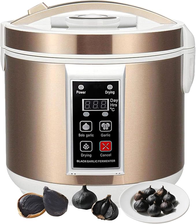 5L Black Garlic Fermenter Full Automatic Intelligent Control Garlics Maker Multi Clove Garlic Cooker 110V with adjustable time and drying function
