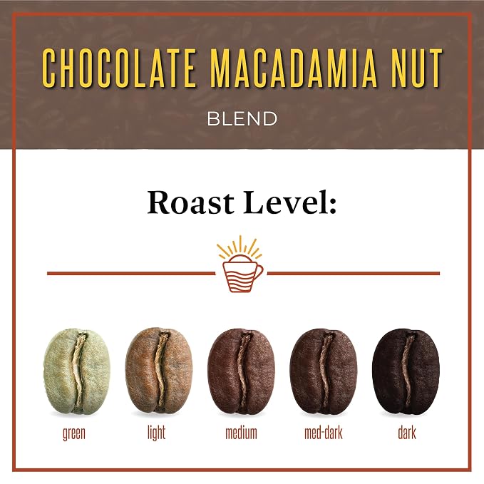 San Diego Coffee Chocolate Macadamia Nut, Medium Roast, Whole Bean Coffee, 5-Pound Bag Café en grano tostado