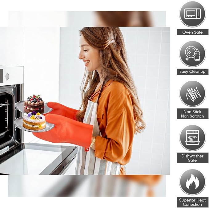 Thenshop 8 Pieces 5.5 Inch Stainless Steel Mini Baking Pans, Small Round Serving Trays, Reusable Metal Plates for Toaster Oven, Mini Pizza, Cookies, Appetizers, Desserts, Camping, Restaurant Kitchen