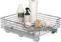 Home Decorators Collection Extra deep Sliding Organizer, 6" Hx20 Wx21 D, Chrome