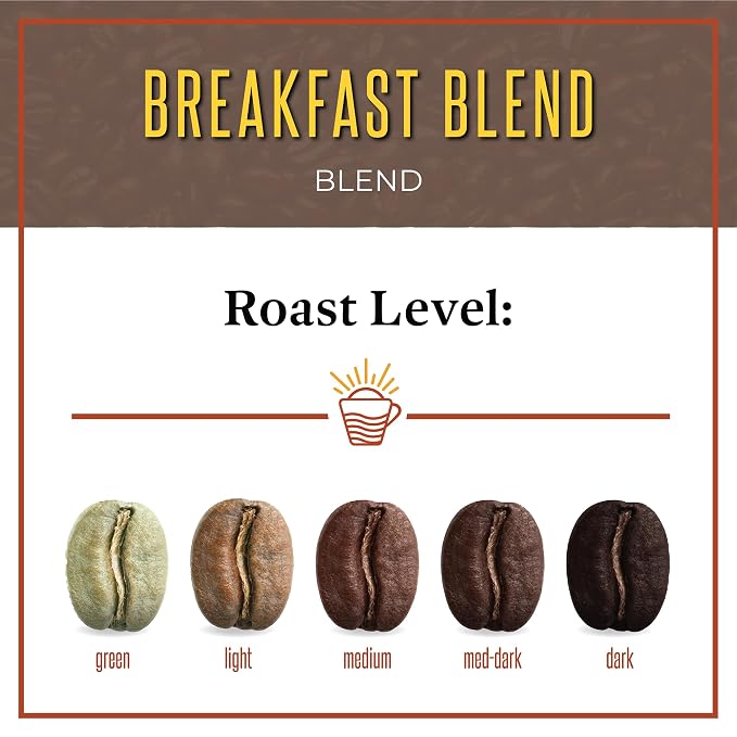 San Diego Coffee Breakfast Blend, Medium Roast, Whole Bean Coffee, 16-Ounce Bag Café en grano tostado