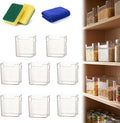Crystal Clear Freezer Storage Bins, Clear Plastic Storage Bins for Refrigerator and Pantry, Stackable Freezer Organizer Bins with Handles, Versatile for Kitchen, Bathrooms, Cabinets (8 Small)