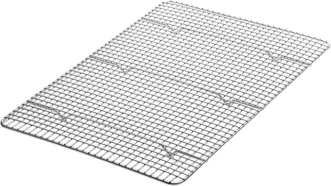 Spring Chef 11.5" x 16.5" Stainless Steel Cookie Cooling Rack - Oven Safe - Baking Rack for Bacon, BBQ, Jerky, Bread, Pizza, Cake - Fits Half Sheet Roasting Pan - Dishwasher Safe