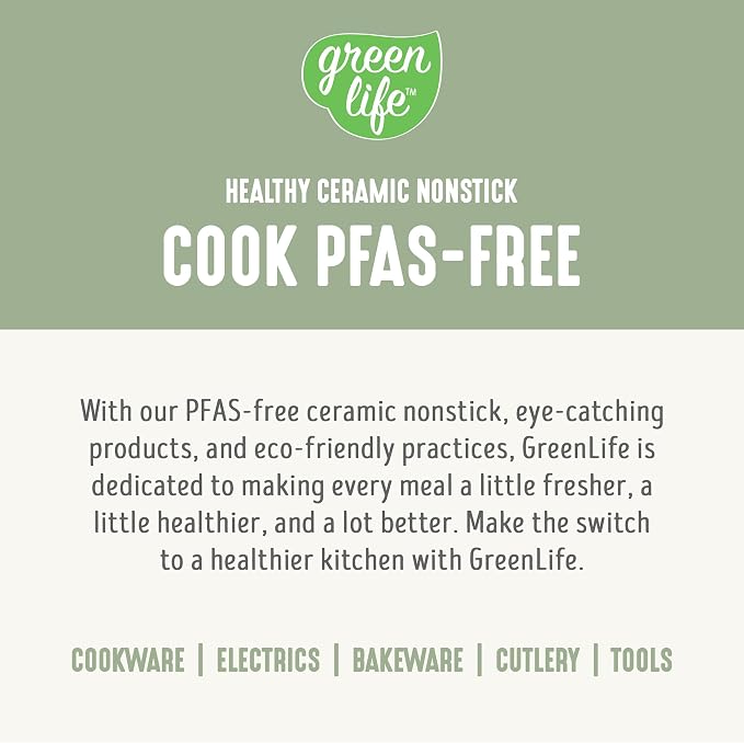 GreenLife Rice Cooker with Removable PFAS-Free Ceramic Nonstick Pot, 3-Cups Uncooked/6-Cups Cooked, Grains & Oatmeal Multicooker, Compact One-Switch Design, Auto Keep Warm, Easy Clean, Sage Green