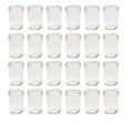 North Mountain Supply 8 Ounce Glass Regular Mouth Tapered Mason Canning Jars - No Lids - Case of 24