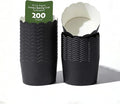 Restaurantware Baking Cups 200 Pack of 10 oz Paper Cupcake Liners Greaseproof Scalloped Oven-Safe Elegant Dessert Muffin Cups Disposable for Parties