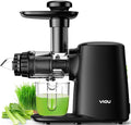 Juicer Machines, Cold Press Slow Masticating Juicer Easy to Clean with 3 Modes Vegetable and Fruit Juicer Extractor BPA-free High Hardness Tritan Material Slow Juicer, black (SJ-Black)
