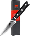 SHAN ZU Damascus Knife Peeling Knives Japanese Fruit and Vegetable Knives 67 Layer Steel Kitchen Knife with G10 Handle