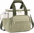 LOVEVOOK Lunch Bag Women, Insulated Wide Opening Adult Lunch Box for Women Work with Cup Holder, Large Lunch Cooler Tote Bag with Utensils Pocket for Office Campus Picnic Beach Mom Nurse Family