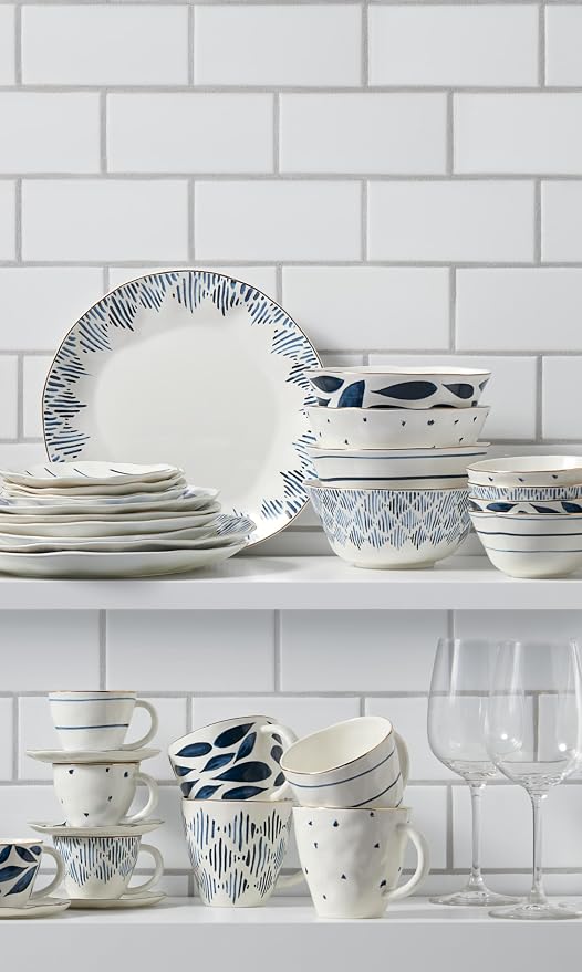 Lenox Blue Bay 4-Piece All Purpose Bowl Set, 3.60 LB