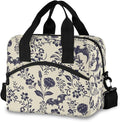 Goth Bat Insulated Lunch Bag Reusable Lunch Tote Bag Cooler Bag for Women Men Adult Lunch Box with Adjustable Shoulder Strap Leakproof Lunch Bag for Work Picnic Camping