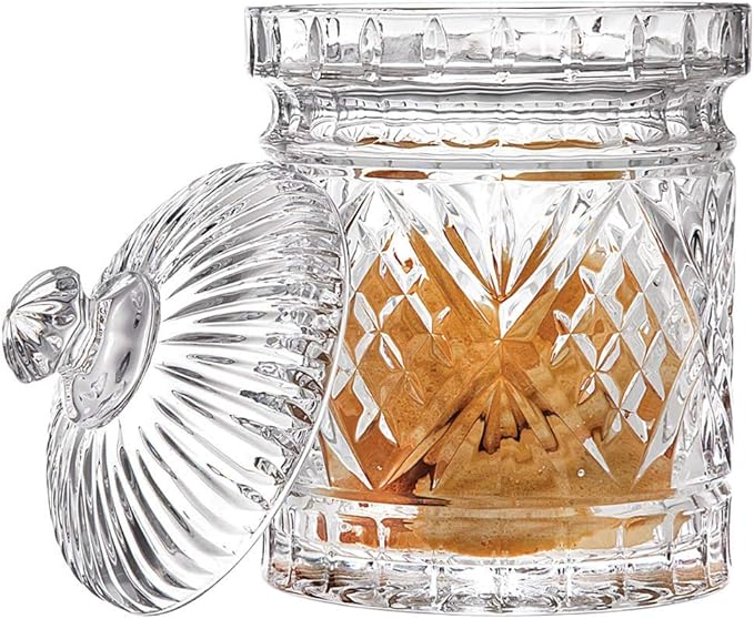 Godinger Canister Set, Crystal Glass Canisters Food Storage Candy Jars - Dublin Collection, Set of 3