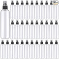 Eccliy 32 Pcs 8 oz Spray Bottles Fine Mist Plastic Spray Bottles Clear Empty Sprayer Hairs Refillable Travel Sprayer with Pump Cap for Cleaning Oils Travel Perfumes(Black,Clear)
