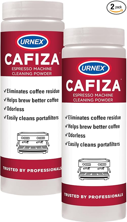 Urnex Cafiza Professional Espresso Machine Cleaning Powder 566 grams (2 Pack) - Made in USA