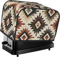 Southwestern Ethnic Aztec Toaster Cover 2 Slice, Cute Rural Bread Machine Cover, Washable Dust-Proof Cover for Kitchen Small Appliance Cover,with Top Handle