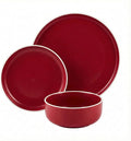 Plates and Bowls Sets,12 Pieces Round Porcelain Dinnerware Sets,Dishes, Plates, Dishware Sets,Chip Resistant Ceramic Dish Set Dining Dinner Ware Service for 4