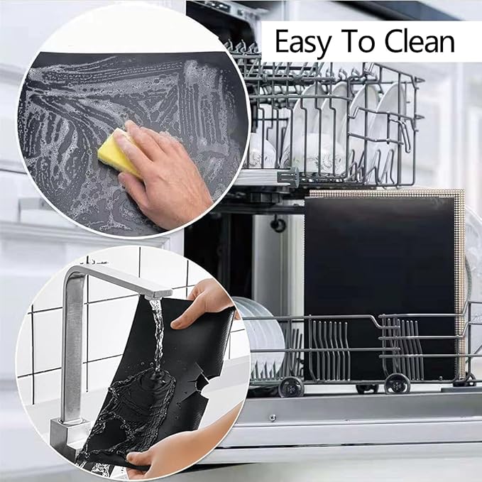 3-burner Stove Top Guard liner For Furrion Greystone RecPro Gas Range stove oven Non-Stick Teflon Stove Cover Mat Set 0.3mm thickness,BPA and PFOA Free Protector Liner