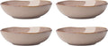 Oneida Dinnerware Set, Organic Shades Clay Pasta Bowls, Set of 4, Service For 4, Dishwasher and Microwave Safe, Made of Stoneware, Salad Bowl, Pasta Bowl, Home, Kitchen and Dining (Clay, 4 Pieces)