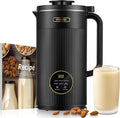 FOHERE 35oz Nut Milk Maker Machine - Automatic Plant-Based Milk Maker for Homemade Almond, Oat, Soy & Vegan Milk | 8-in-1 Dairy-Free Beverage Maker with 12H Smart Timer & Self-Cleaning