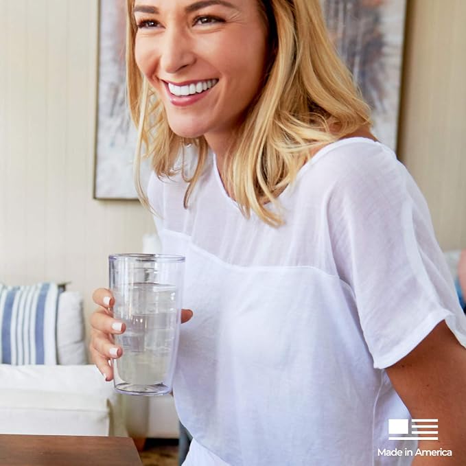 Tervis Made in USA Double Walled Kelly Ventura Insulated Tumbler Cup Keeps Drinks Cold & Hot, 16oz, Bloom Slate