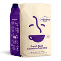 Coffee Bean Direct French Roast Colombian Supremo, Whole Bean Coffee, Arabica Coffee, Dark Roast, 5 Pound Bag (Pack of 1)