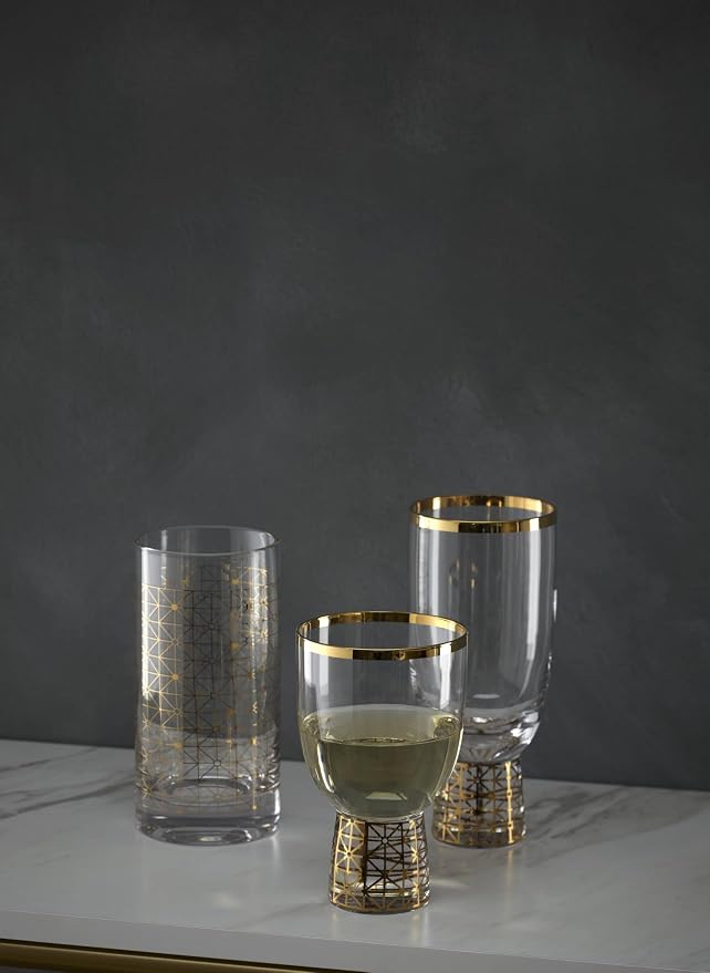 Lenox 897409 Tuscany Classics Gold Frost All-Purpose Glasses, Set of 4